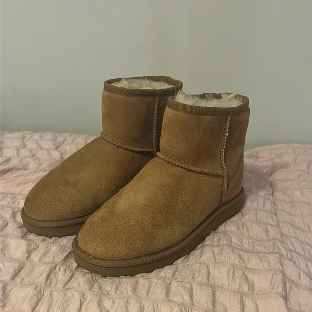 UGG Tan Ankle Boots
